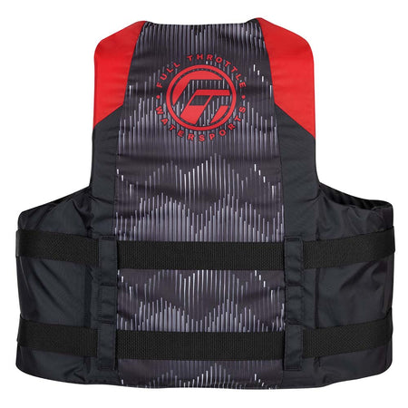 Full Throttle Adult Nylon Life Jacket - L/XL - Red/Black 112200-100-050-22 — Quality Boat Parts