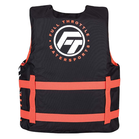 Full Throttle Youth Nylon Life Jacket - Pink/Black 112200-105-002-22 — Quality Boat Parts