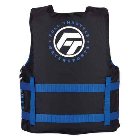 Full Throttle Youth Nylon Life Jacket - Blue/Black 112200-500-002-22 — Quality Boat Parts