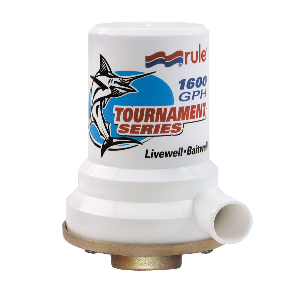 Rule Tournament Series Bronze Base 1600 GPH Livewell Pump 209B — Quality Boat Parts