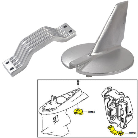 Tecnoseal Anode Kit - Yamaha 200-250 HP - Magnesium 21104MG — Quality Boat Parts