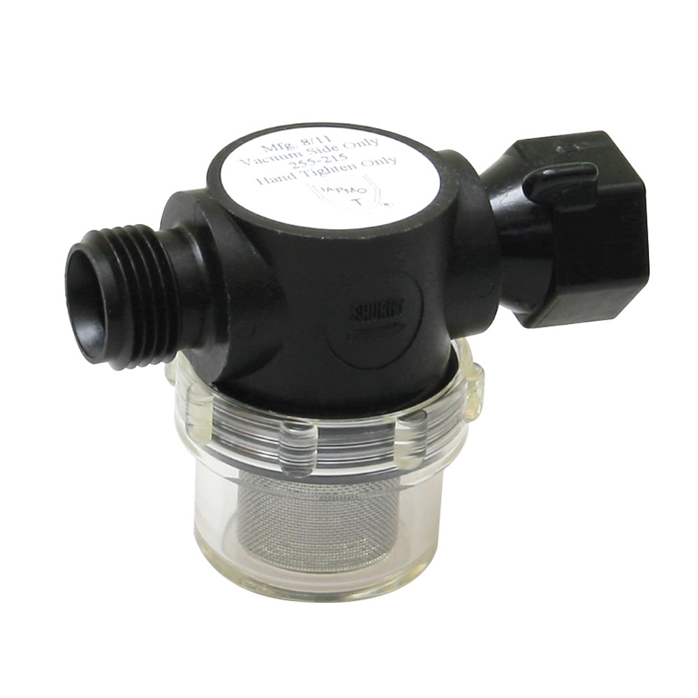 Shurflo by Pentair Swivel Nut Strainer - 1/2" Pipe Inlet - Clear Bowl 255-315 — Quality Boat Parts