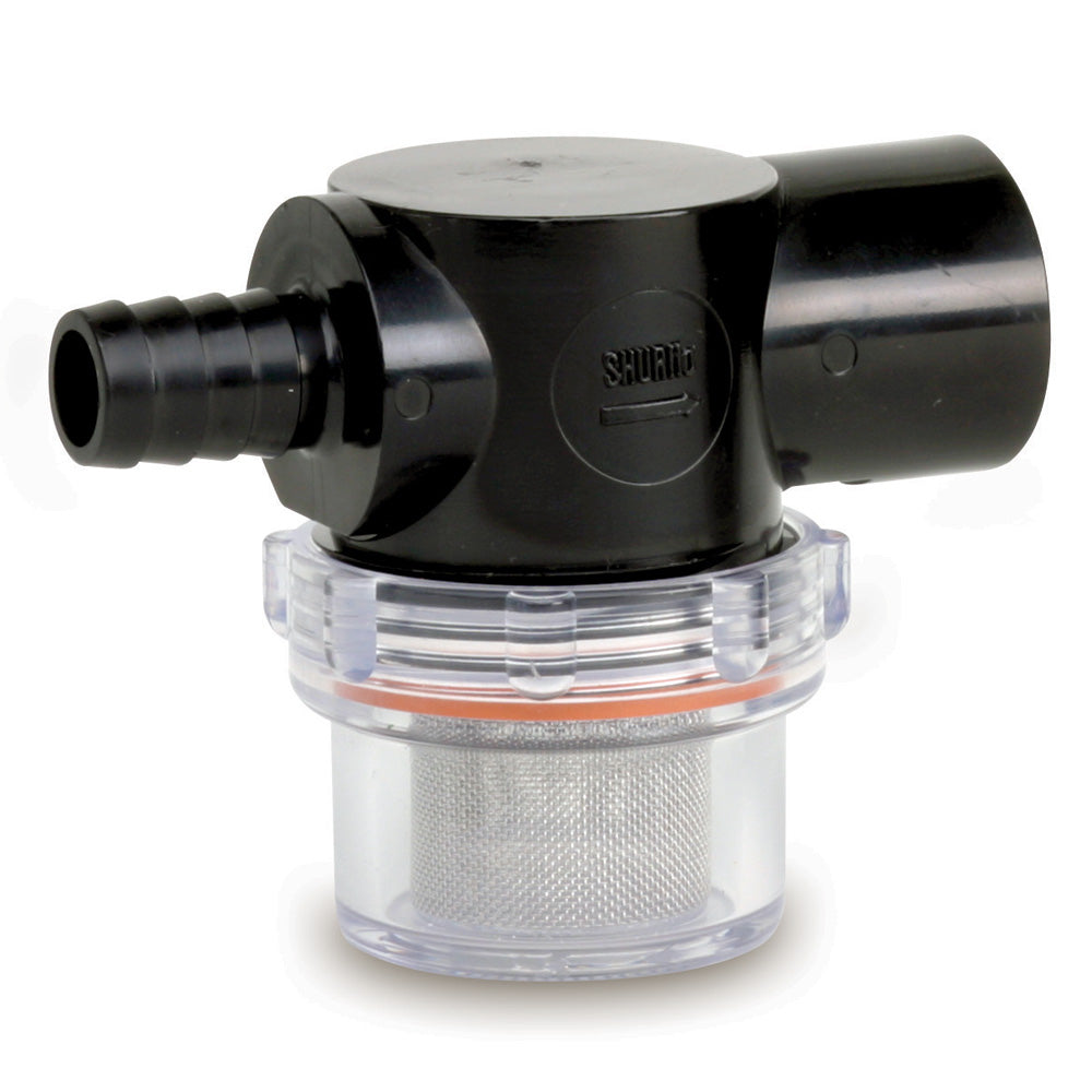 Shurflo by Pentair Twist-On Water Strainer - 1/2" Barb Inlet - Clear Bowl 255-323 — Quality Boat Parts