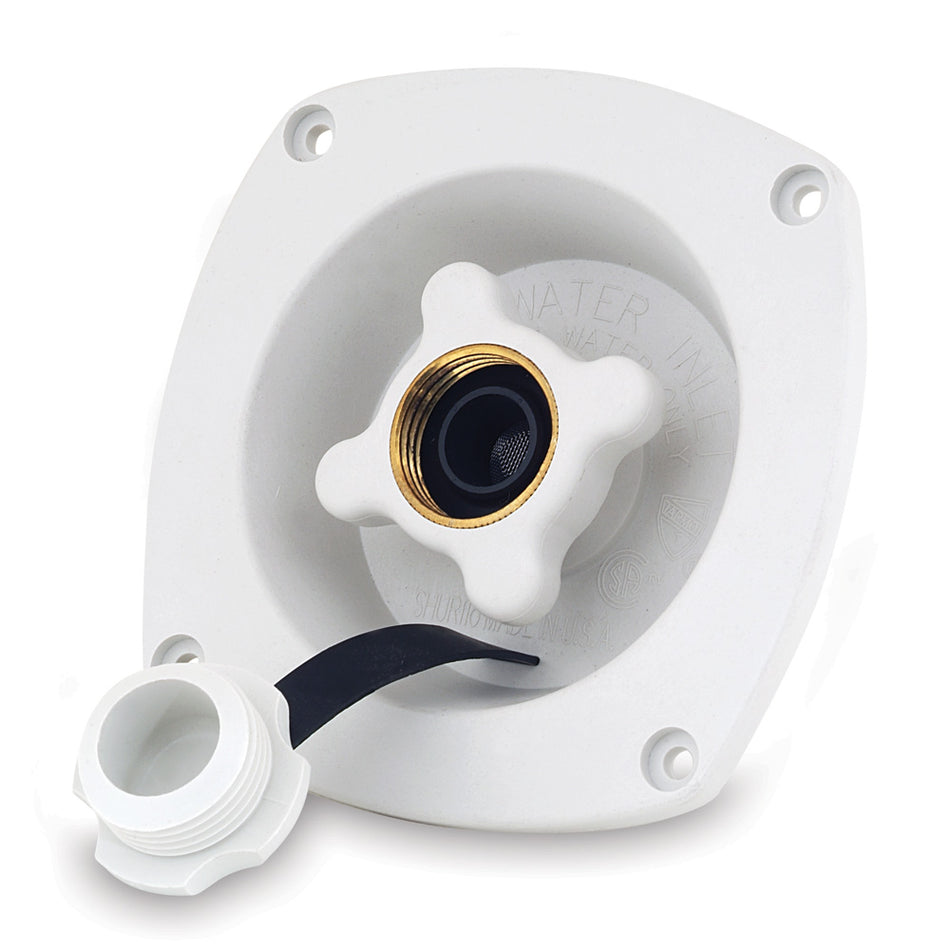 Shurflo by Pentair Pressure Reducing City Water Entry - Wall Mount - Gel White 183-029-18 — Quality Boat Parts