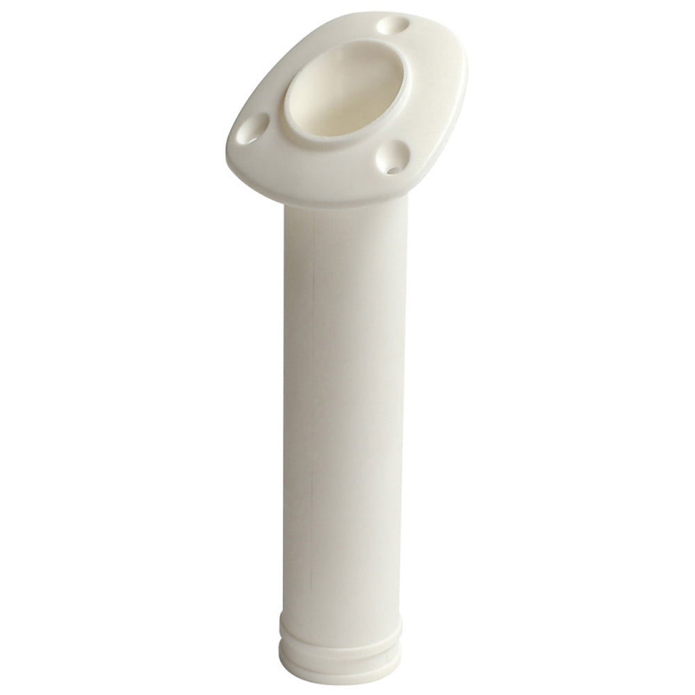 C.E. Smith Flush Mount 30° Nylon Rod Holder - White 55120A — Quality Boat Parts