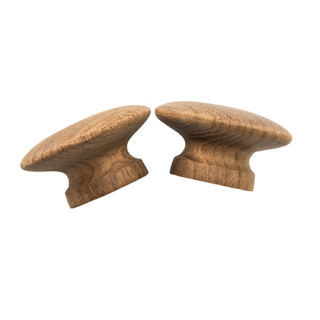Whitecap Teak Round Drawer Knob - 2" - 2 Pack 60120-A — Quality Boat Parts