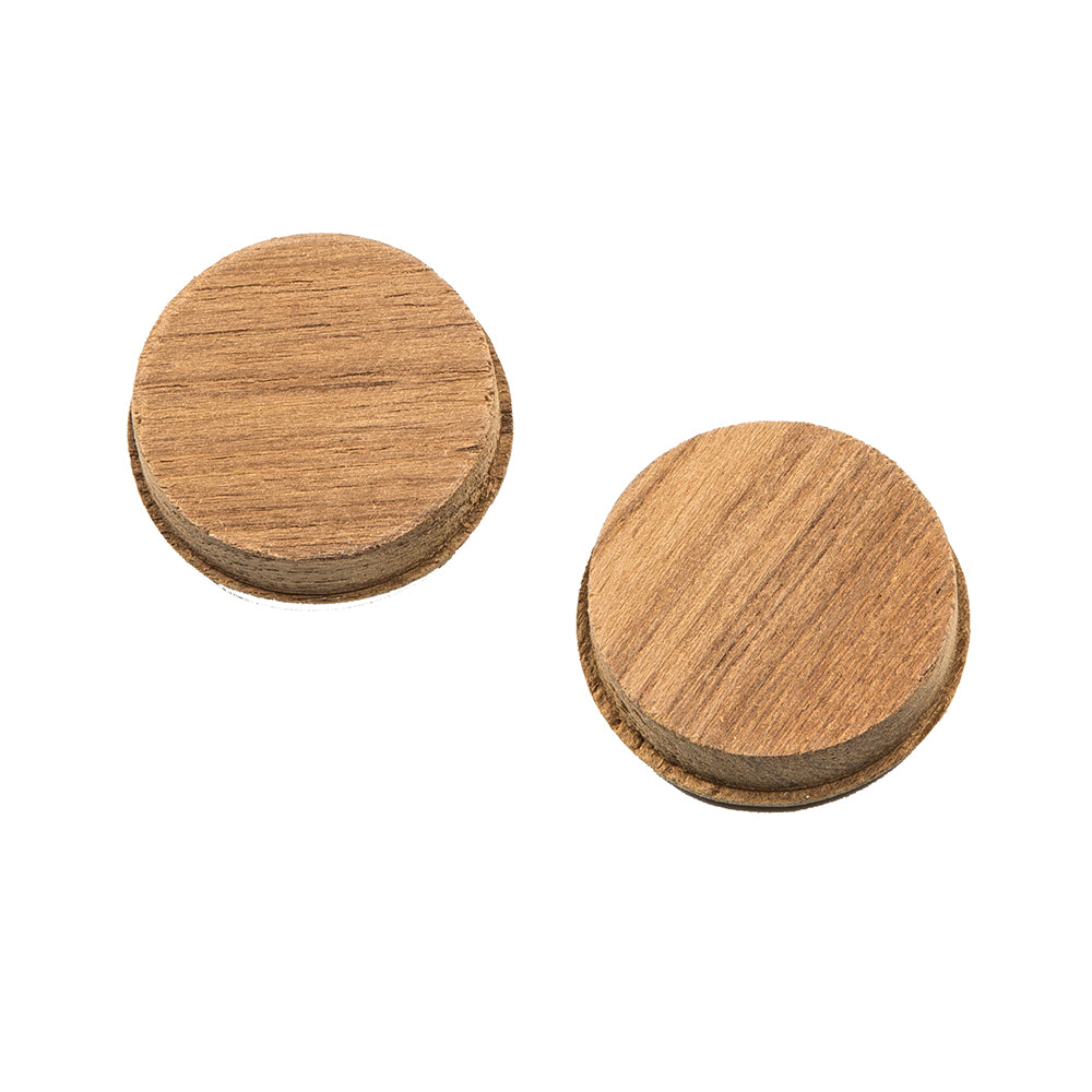 Whitecap Teak Round Drawer Pull - 1-3/8" Round - 2 Pack 60127-A — Quality Boat Parts