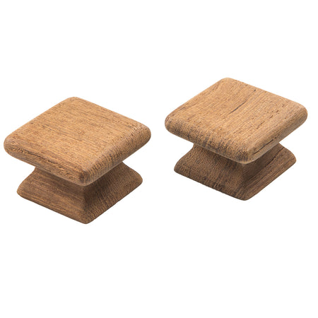 Whitecap Teak Square Drawer Knob - 1-1/8" - 2 Pack 60130-A — Quality Boat Parts