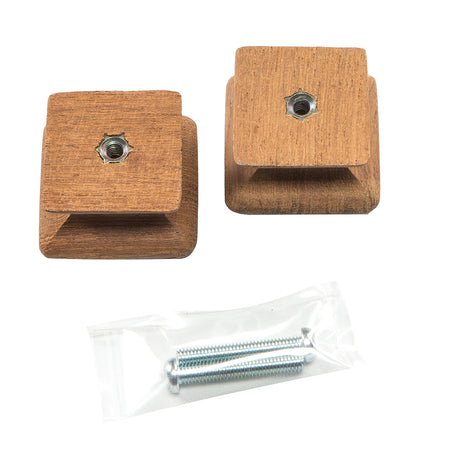 Whitecap Teak Square Drawer Knob - 1-1/8" - 2 Pack 60130-A — Quality Boat Parts