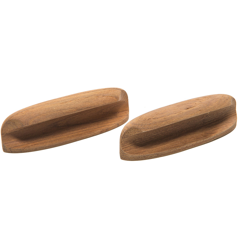 Whitecap Teak Oval Drawer Pull - 4"L - 2 Pack 60147-A — Quality Boat Parts