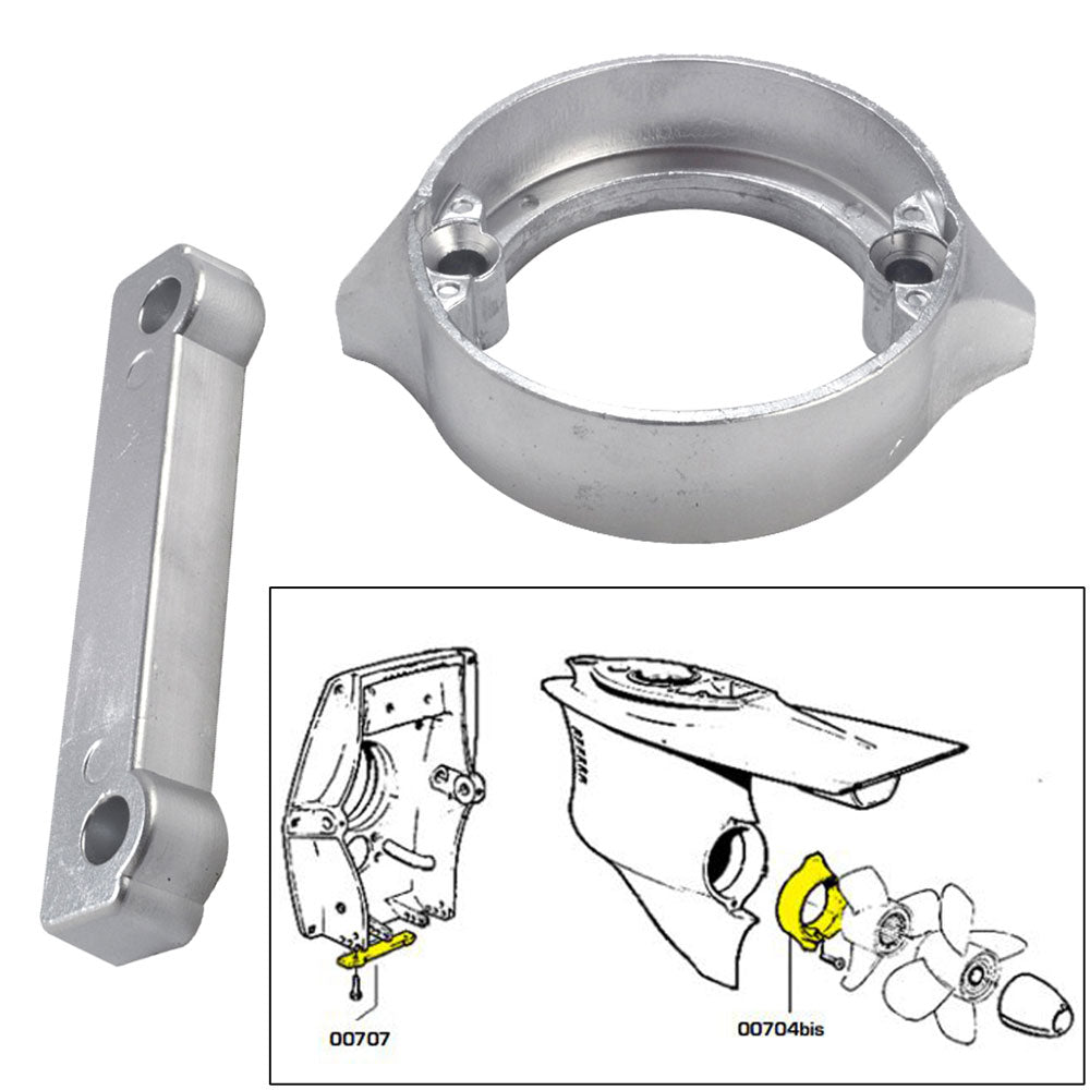 Tecnoseal Anode Kit w/Hardware - Volvo Duo-Prop 280 - Magnesium 20702MG — Quality Boat Parts