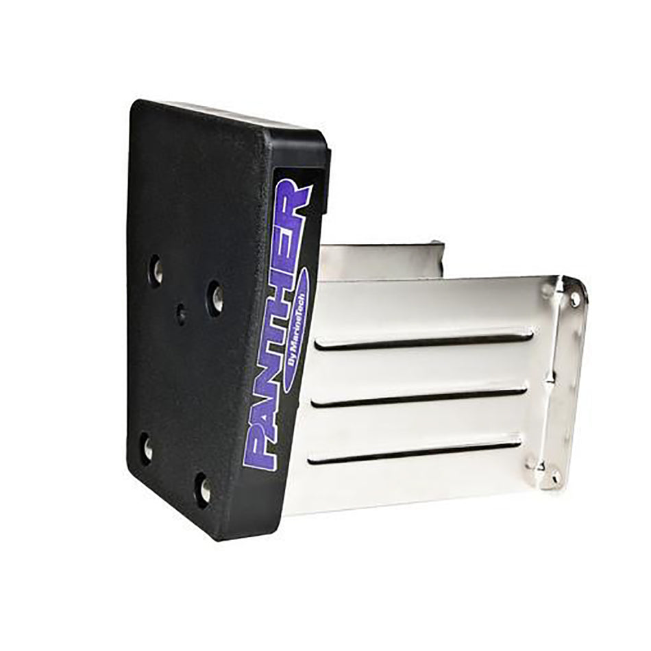 Panther Marine Outboard Motor Bracket - Stainless Steel - Fixed 35HP 55-0028 — Quality Boat Parts
