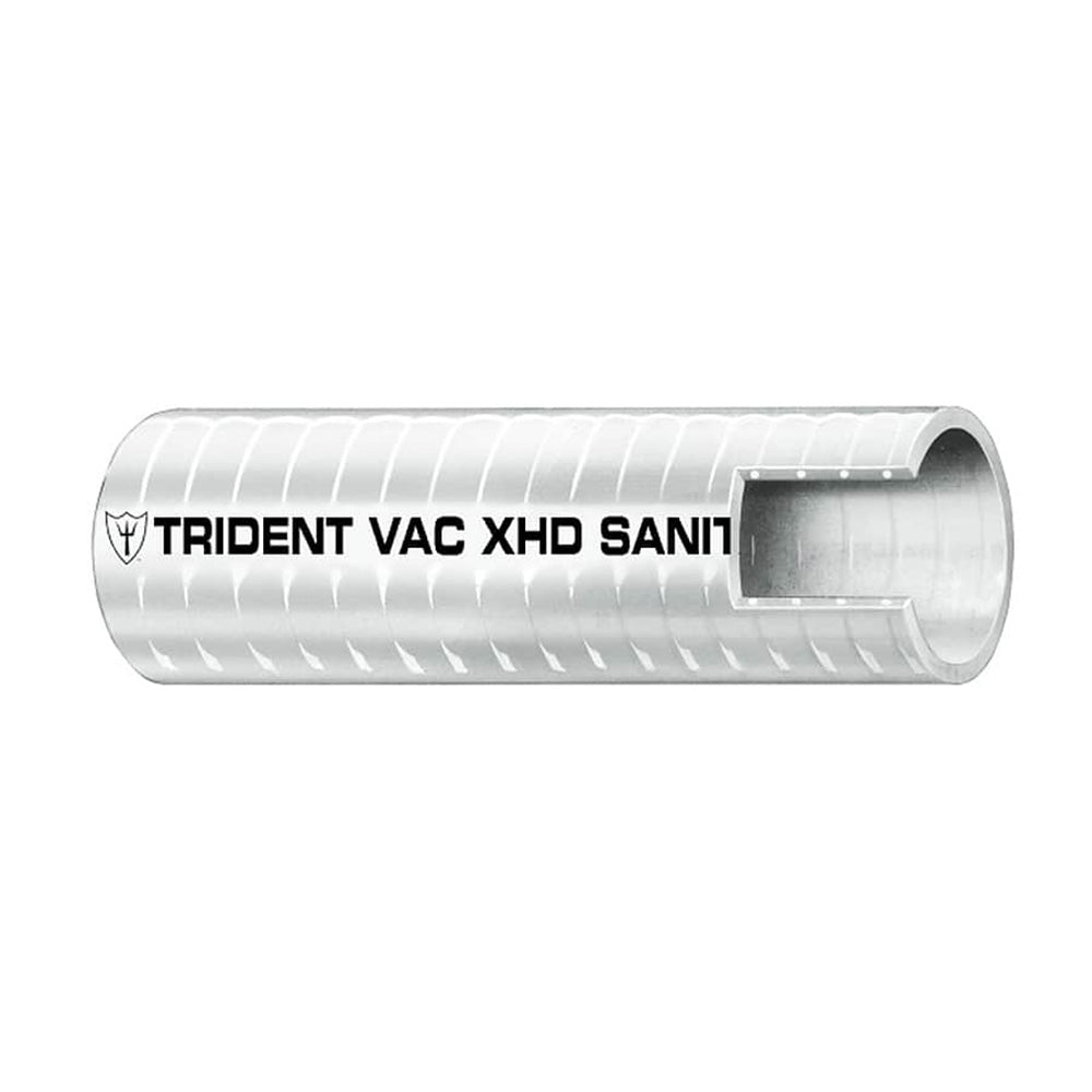 Trident Marine 1" x 50' Box VAC XHD Sanitation Hose - Hard PVC Helix - White 148-1006 — Quality Boat Parts