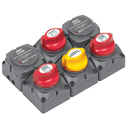 BEP Battery Distribution Cluster f/Twin Outboard Engines w/Three Battery Banks 717-140A-DVSR — Quality Boat Parts