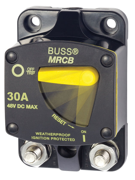 Blue Sea 187-Series 30 Amp Circuit Breaker Surface Mount 7136-BSS — Quality Boat Parts