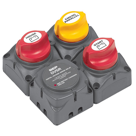 BEP Square Battery Distribution Cluster f/Single Engine w/Two Battery Banks 716-SQ-140A-DVSR — Quality Boat Parts
