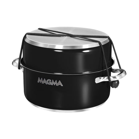 Magma Nestable 10 Piece Induction Non-Stick Enamel Finish Cookware Set - Jet Black A10-366-JB-2-IN — Quality Boat Parts