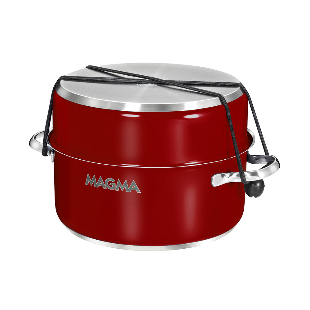 Magma Nestable 10 Piece Induction Non-Stick Enamel Finish Cookware Set - Magma Red A10-366-MR-2-IN — Quality Boat Parts
