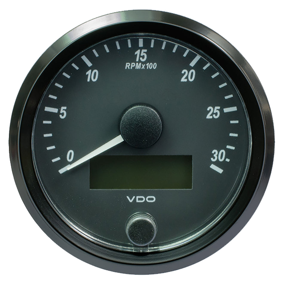 VDO SingleViu 80mm (3-1/8") Tachometer - 3000 RPM A2C3832980030 — Quality Boat Parts