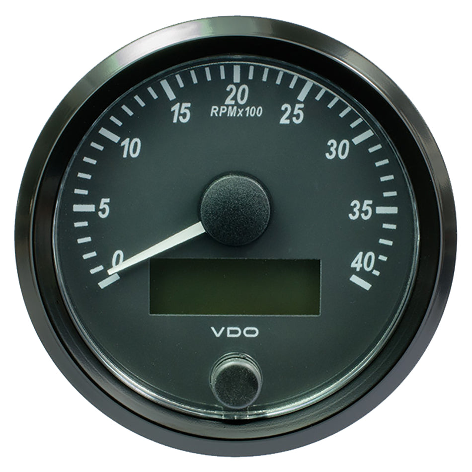 VDO SingleViu 80mm (3-1/8") Tachometer - 4,000 RPM A2C3832990030 — Quality Boat Parts