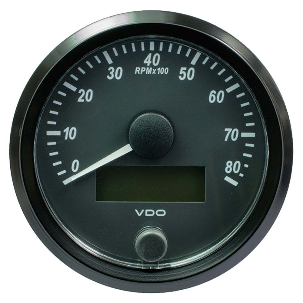 VDO SingleViu 80mm (3-1/8") Tachometer - 8000 RPM A2C3833020030 — Quality Boat Parts