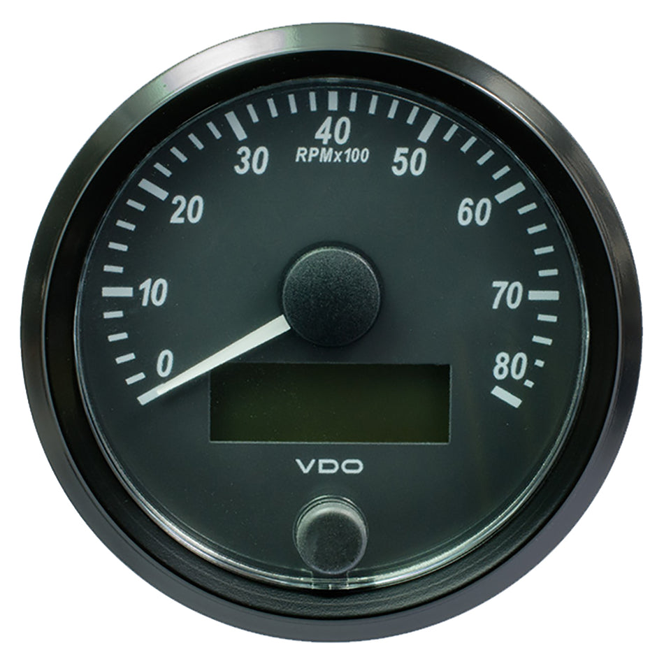 VDO SingleViu 80mm (3-1/8") Tachometer - 8000 RPM A2C3833020030 — Quality Boat Parts
