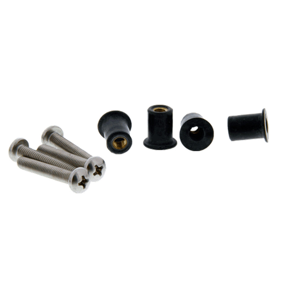 Scotty 133-4 Well Nut Mounting Kit - 4 Pack 133-4 — Quality Boat Parts
