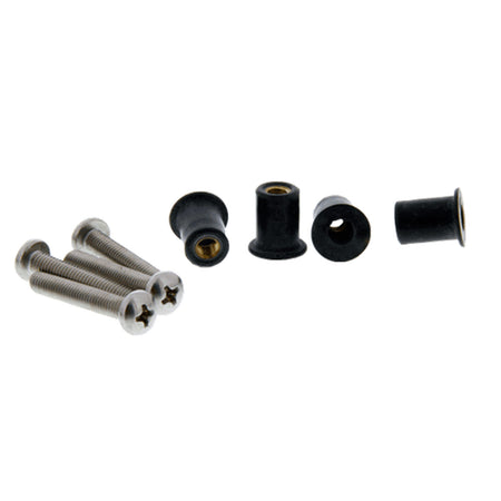 Scotty 133-4 Well Nut Mounting Kit - 4 Pack 133-4 — Quality Boat Parts