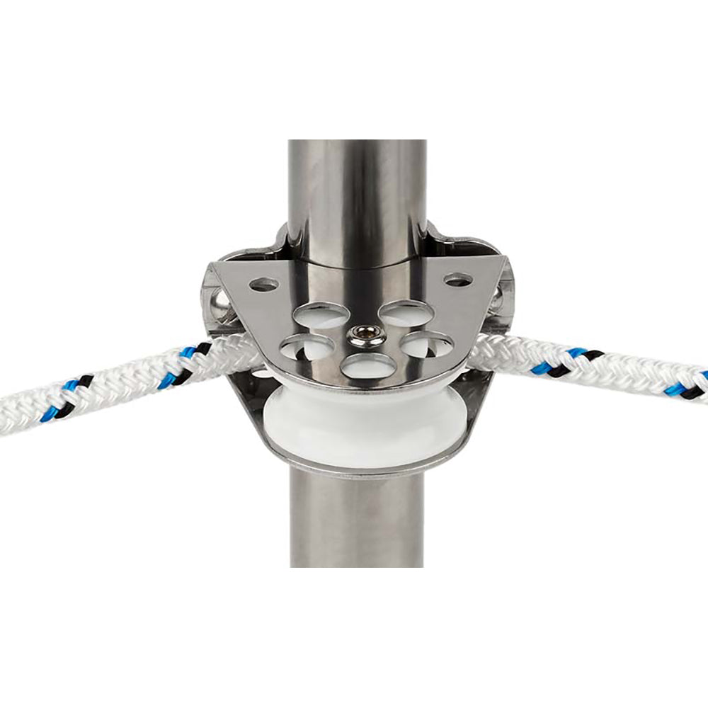 Schaefer Clamp-On Furling Line Stanchion Lead Block - 1" Ball Bearing 300-34 — Quality Boat Parts