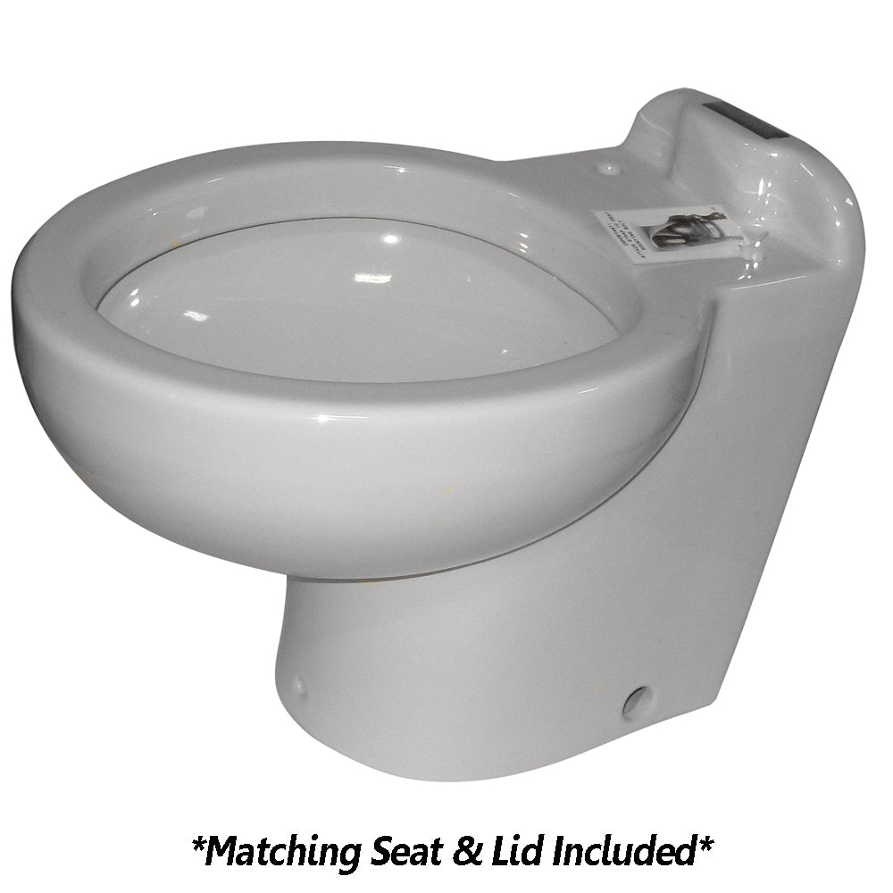Raritan Marine Elegance - Household Style - White - Fresh or Saltwater - Smart Toilet Control - 12v 220HS012 — Quality Boat Parts