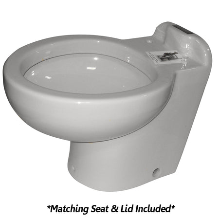 Raritan Marine Elegance - Household Style - White - Fresh or Saltwater - Smart Toilet Control - 12v 220HS012 — Quality Boat Parts