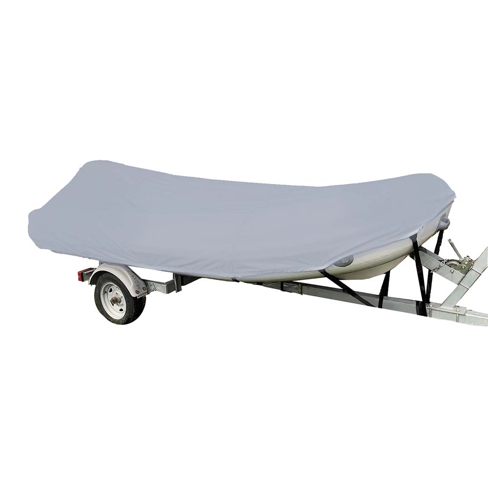 Carver Poly-Flex II Styled-to-Fit Boat Cover f/9.5' Blunt Nose Inflatable Boats - Grey 7INF9BF-10 — Quality Boat Parts