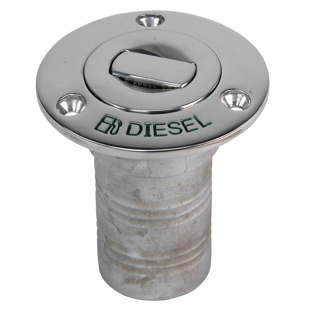 Whitecap Bluewater Push Up Deck Fill - 2" Hose - Diesel 6895CBLUE — Quality Boat Parts