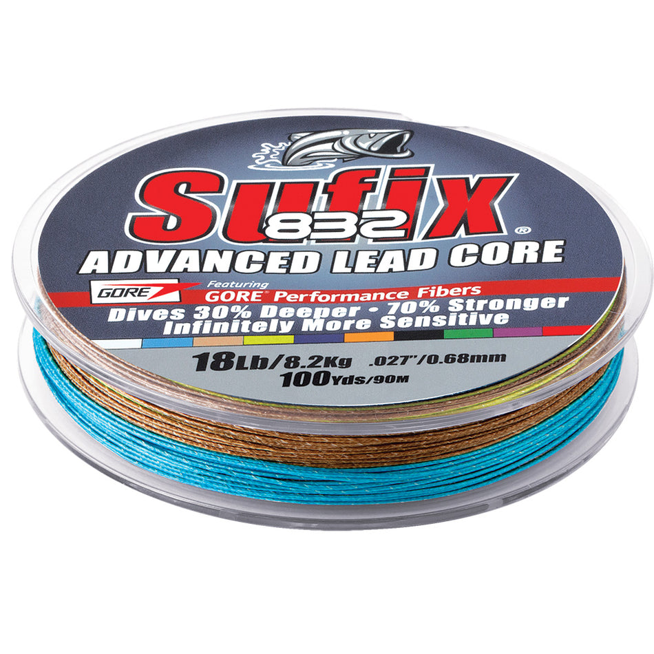 Sufix 832 Advanced Lead Core - 12lb - 10-Color Metered - 100 yds 658-112MC — Quality Boat Parts