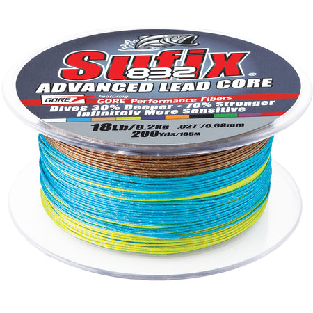 Sufix 832 Advanced Lead Core - 12lb - 10-Color Metered - 200 yds 658-212MC — Quality Boat Parts