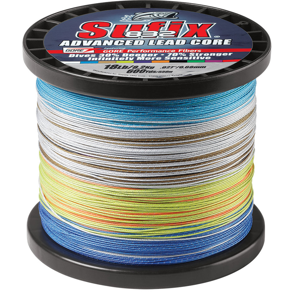 Sufix 832 Advanced Lead Core - 18lb - 10-Color Metered - 600 yds 658-318MC — Quality Boat Parts