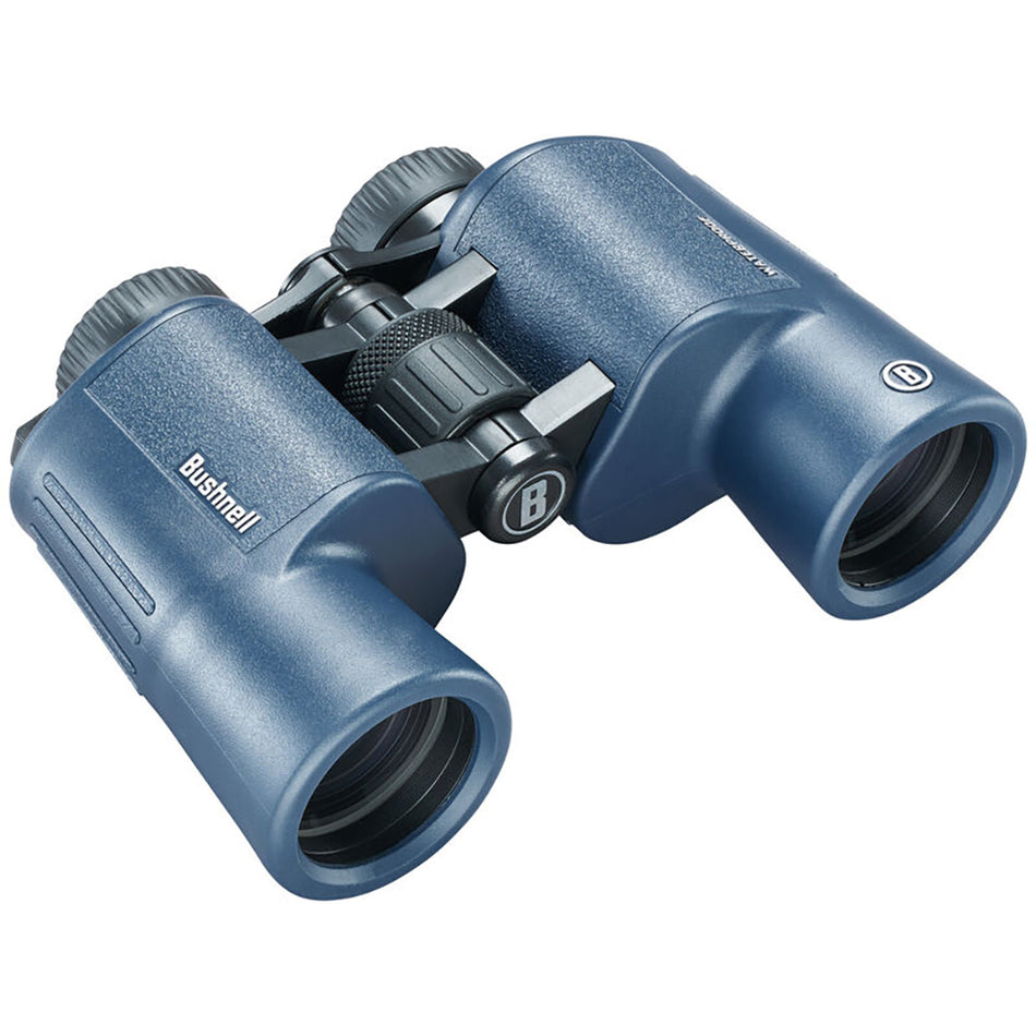 Bushnell 12x42mm H2O Binocular - Dark Blue Porro WP/FP Twist Up Eyecups 134212R — Quality Boat Parts