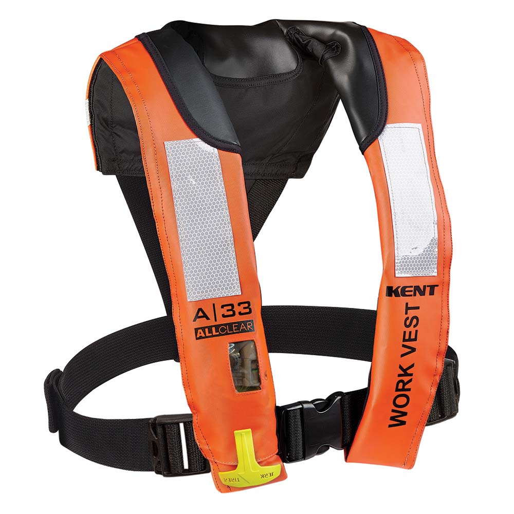 Kent A-33 All Clear Auto Inflatable Work Vest 134402-200-004-21 — Quality Boat Parts