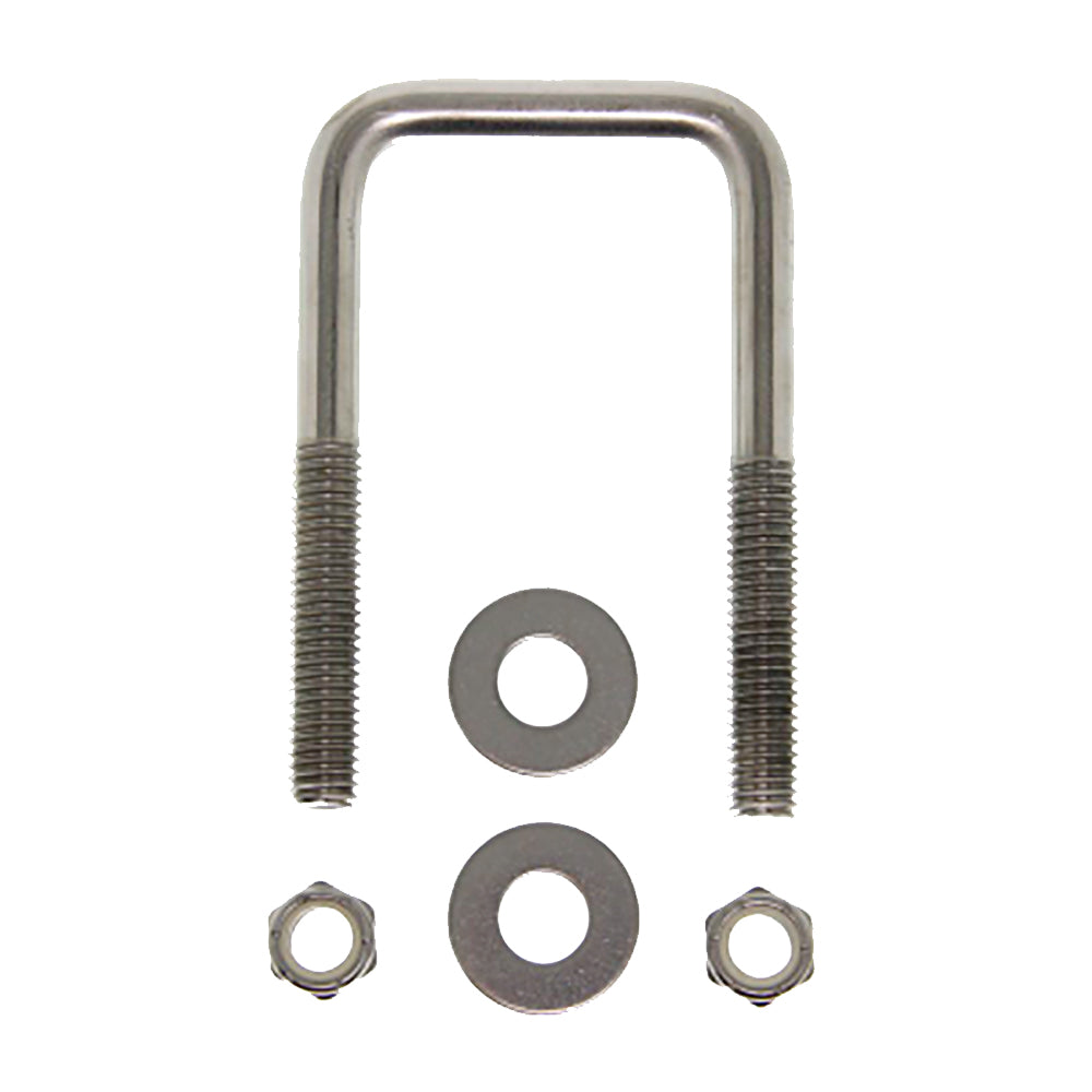 C.E. Smith Zinc U-Bolt 7/16"-14 X 3-1/8" X 3" w/Washers & Nuts - Square 15252A — Quality Boat Parts