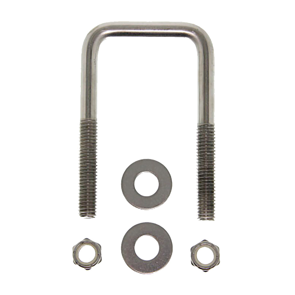 C.E. Smith Zinc U-Bolt 7/16"-14 X 3-1/8" X 3" w/Washers & Nuts - Square 15252A — Quality Boat Parts