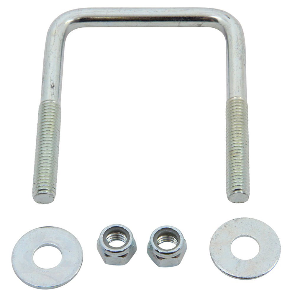 C.E. Smith Zinc U-Bolt 7/16"-14 X 3-1/8" X 4" w/Washers & Nuts - Square 15253A — Quality Boat Parts