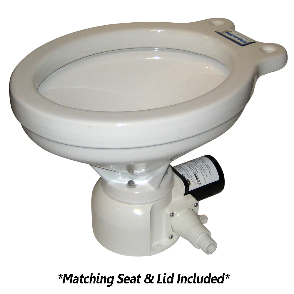 Raritan Sea Era Toilet - Household Style - Remote Intake Pump - Straight & 90° Discharge - Smart Toilet Control - 12v 162HR012 — Quality Boat Parts