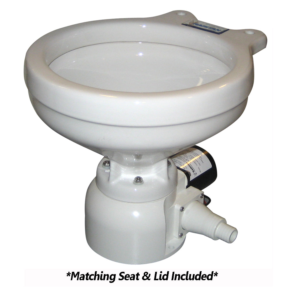 Raritan Sea Era Toilet - Marine Size - Remote Intake Pump - Straight & 90° Discharge - Smart Toilet Control - 12v 162MR012 — Quality Boat Parts