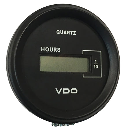 VDO Cockpit Marine 52mm (2-1/16") LCD Hourmeter - Black Dial/Chrome Bezel 331-546 — Quality Boat Parts