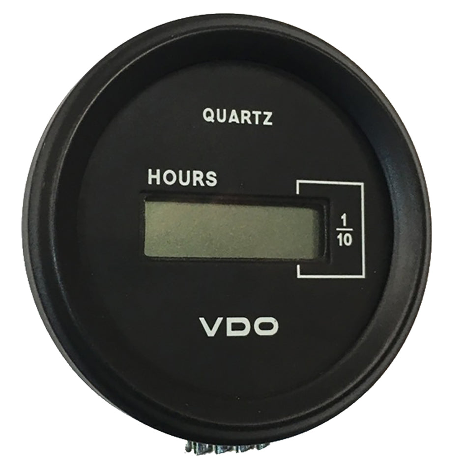 VDO Cockpit Marine 52mm (2-1/16") LCD Hourmeter - Black Dial/Chrome Bezel 331-546 — Quality Boat Parts