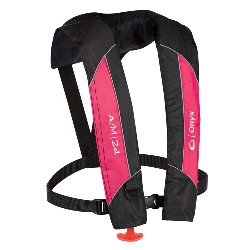Onyx A/M-24 Automatic/Manual Inflatable PFD Life Jacket - Pink 132000-105-004-14 — Quality Boat Parts