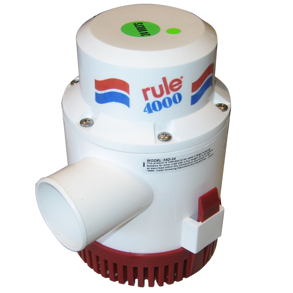 Rule 4000 Non-Automatic Bilge Pump - 24V 56D-24 — Quality Boat Parts