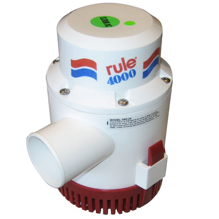 Rule 4000 Non-Automatic Bilge Pump - 24V 56D-24 — Quality Boat Parts