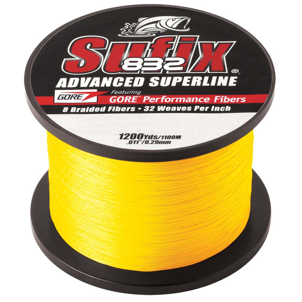 Sufix 832® Advanced Superline® Braid - 10lb - Hi-Vis Yellow - 1200 yds 660-310Y — Quality Boat Parts