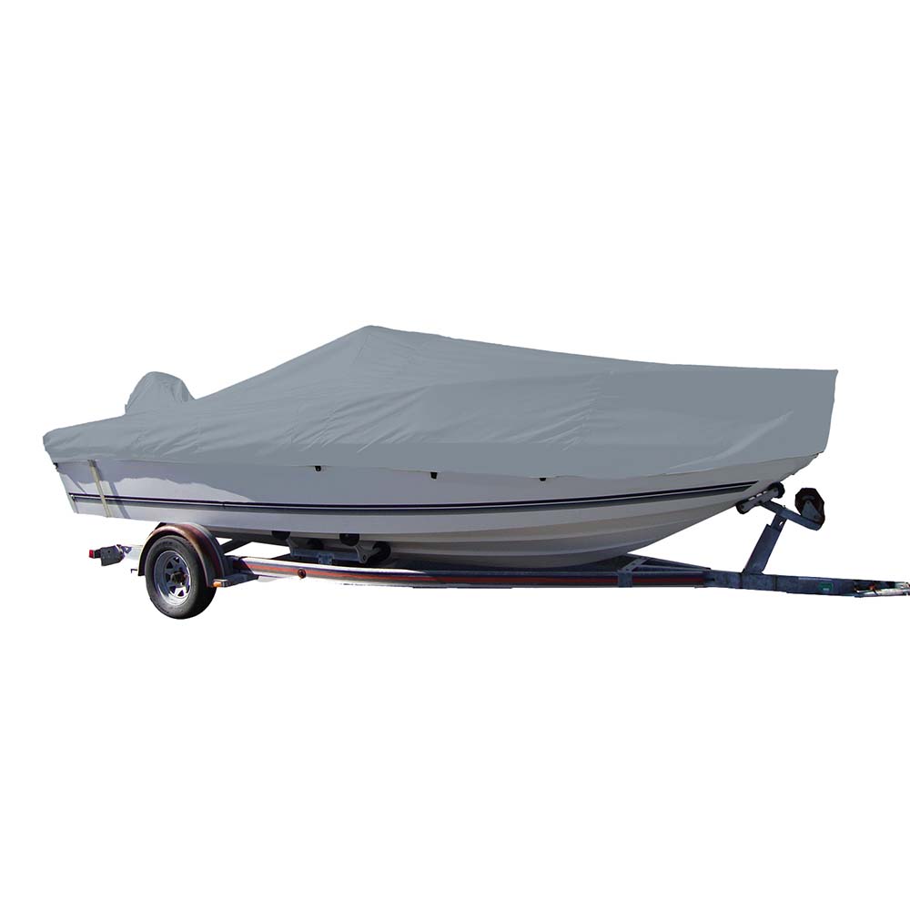 Carver Sun-DURA® Styled-to-Fit Boat Cover f/21.5' V-Hull Center Console Fishing Boat - Grey 70021S-11 — Quality Boat Parts